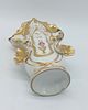 French Porcelain Altar Jar
. Molded and embossed, unmarked, scalloped edge and gold trim with Image - 4