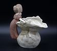 European porcelain flower pot
. Marked on the base, scalloped border with sculpture representing Image - 2