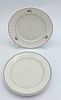 Two Portuguese Earthenware Plates
. Marked on the Sacav&eacute;m base, one with green fillet decoration Image - 1