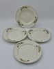 Four Portuguese Earthenware Plates
. Marked on the base Sacav&eacute;m, with green-edged rim with Image - 1