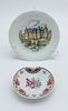 Covilhete and Plate in French Porcelain
. Molded and relief, marked on the base, shell-shaped Image - 1