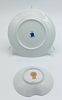 Covilhete and Plate in French Porcelain
. Molded and relief, marked on the base, shell-shaped Image - 2