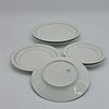 Six Plates in Portuguese Porcelain
. Molded and relief, marked on the base, Coimbra, two bread Image - 3