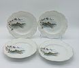 Four Portuguese Porcelain Soup Plates
. Molded and embossed by the Vista Alegre factory, marked Image - 1