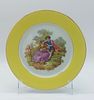 Portuguese Porcelain Plate
. Molded and embossed, marked "Spal" on the base, with a gold-trimmed Image - 1