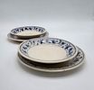 Four Earthenware Plates
. Marked on the base, two soup plates and two side plates, with blue Image - 3