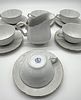 Six Tea Cups and Milk Jug in Portuguese Porcelain
. Molded and embossed, marked on the base MG Image - 5