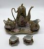 Tete a Tete with Porcelain Tray
. (Tray, two cups, teapot, milk jug and sugar bowl). Molded and Image - 3