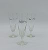Three Advertising Glass Flutes
. Conical shaped body, supported on a round base, Caves da Image - 1