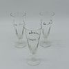 Three Advertising Glass Flutes
. Conical shaped body, supported on a round base, Caves da Image - 2
