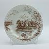 Decorative Plate in English Faience
. Marked on the base, Jonhson Bros, cut and wavy edge in Image - 1