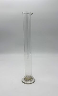 Laboratory Graduated Cylinder
. Tall translucent glass cylinder with a pouring spout at the top 