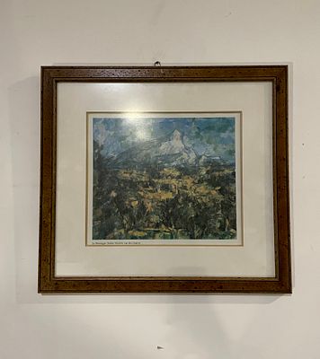 Framed Print. Print of the work ‘La Montagne Saint-Victoire vue des Lauves’ by french artist 