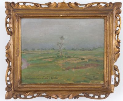 PIERO FORNARI (Civitavecchia, 1892 - Milano, 1958). Dipinto olio su cartone intitolato 