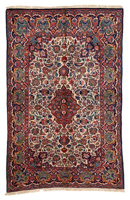 Tappeto Kashan. Persia. 200x130 cm ca. Tappeto Kashan. Persia. Prima met&agrave; del XX secolo. 