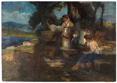 Сведомский Павел Александрович (1849-1904) (?). 
Копия с картины Г. Семирадского "У 