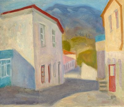 Тукачева Марина Леонидовна (1958-). 
Гурзуф. 1988 г. Холст, масло, 60&times;70 см.. На обороте 