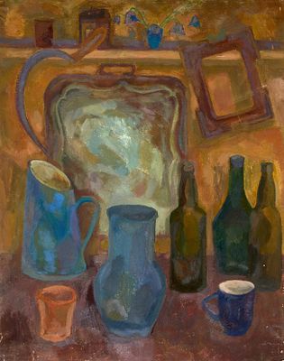 Тукачева Марина Леонидовна (1958-). 
Натюрморт. 1982 г. Холст, масло, 82&times;65 см. На 