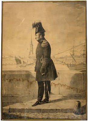 Кольман Карл Иванович (1786-1846) по оригиналу Орловского Александра Осиповича (1777-1832). 