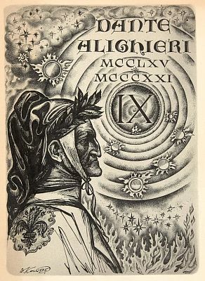 [Из собрания семьи И. Бэлзы] Кочкин Валентин Иванович (р. 1938). 
Портрет Данте. Заглавный 