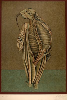 Шемякин Михаил Михайлович (род. 1943). 
Тушеноша. Лист из серии &laquo;Чрево Парижа&raquo;. 