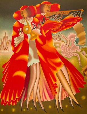 Зеленин Эдуард Леонидович (1938–2002). 
Музыканты. 1980-е гг. Цветная автолитография, Л:: 