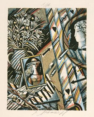 Люкшин Юрий Константинович (р. 1949). 
Поэт и муза. Иллюстрация к &laquo;Избранному&raquo; И. 