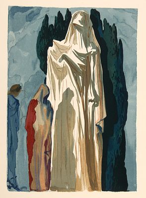 Дали Сальвадор (1904-1989). 
Еретики. Песнь 10. Иллюстрация к &laquo;Божественной 