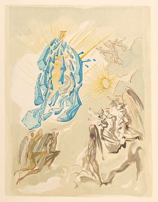 Дали Сальвадор (1904-1989). 
Прославление Девы Марии. Иллюстрация к &laquo;Божественной 