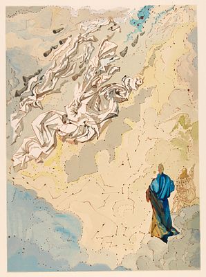 Дали Сальвадор (1904-1989). 
Шестое небо. Юпитер. Рай. Песнь 20. Иллюстрация к 
