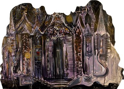 Мурванидзе Теймураз Давидович (р. 1939). 
Эскиз задника театральной декорации. 1990-е гг. 
