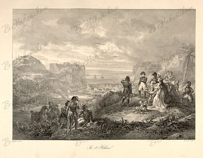 [Остров св. Елены]. Ile S.te Helene. Лист из альбома &laquo;Политическая и военная жизнь 