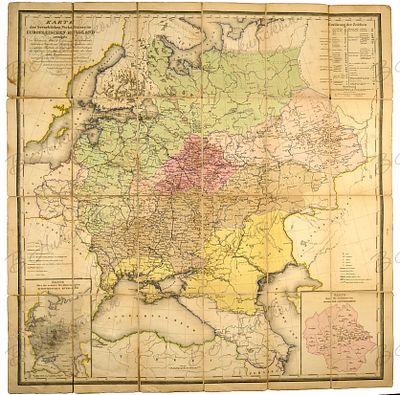 [Карта Европейской России]. Karte der gewerblichen verhalthisseim Europaeischen-Russland. 