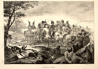 [Combat de Lonato]. Битва при Лонато. Лист из альбома &laquo;Политическая и военная жизнь 