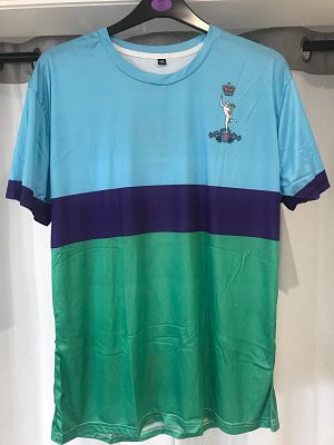 ROYAL CORPS OF SIGNALS FRONT & BACK PRINT TEE SHIRT U.K. 2XL ( ASIAN 4XL ). POLYESTER SHORT