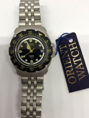 Watch: Orient 
Model: 50 Meter 
. Age: The 90-th 
Case: Steel 