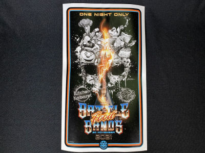 Food Rocks v. Kitchen Kabaret Battle of the Bands Poster. Sold only at Destination D23. 
Local 