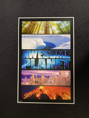 EPCOT Imagineering Exclusive Awesome Planet Film Attraction Poster. Poster given out by 