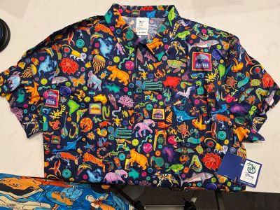 Walt Disney Imagineering Animal Kingdom Button Down Shirt Size XL