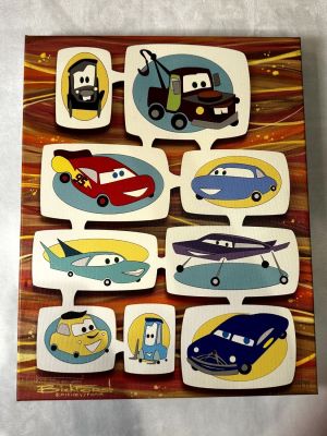Michelle Bickford Canvas on Wooden Frame "New Wheels" 15/95 limited edition. Item is available 