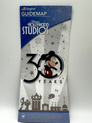 Disney's Hollywood Studios 30th Anniversary Park Map, 2019. Item is available for pickup in 