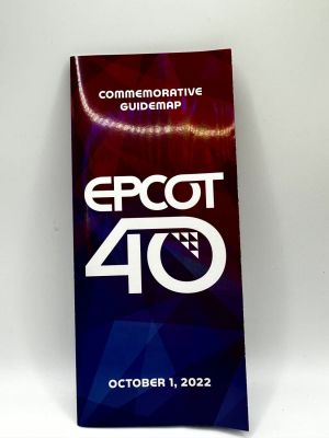 EPCOT 40 Commemorative Guidemap. Item is available for pickup in Celebration, FL. This item 