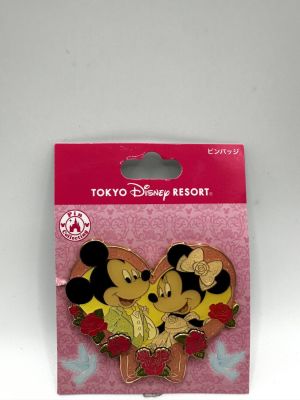 Tokyo Disney Resort Pin - Mickey and Minine Heart. Item is available for pickup in Celebration 