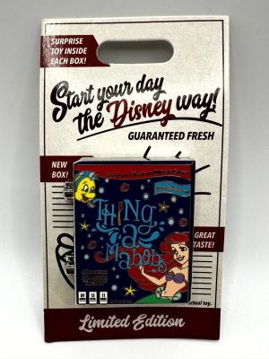 Disney Pin - Start Your Day the Disney Way - Thing a Mabobs - Cereal Box Ariel LE 4000. Item is 