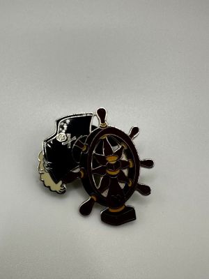 Hidden Mickey Cast Pin - Pirates of the Caribbean Hat and Ship's Wheel. Item is available for 