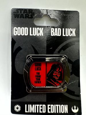 Good Luck Bad Luck Darth Vader Pin - LE 1000. Item is available for pickup in Celebration, FL. 