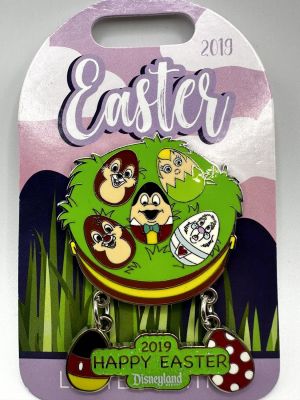 Disneyland Easter 2019 - Chip, Dale, Mr. Toad, White Rabbit and Tink Pin. Item is available for 