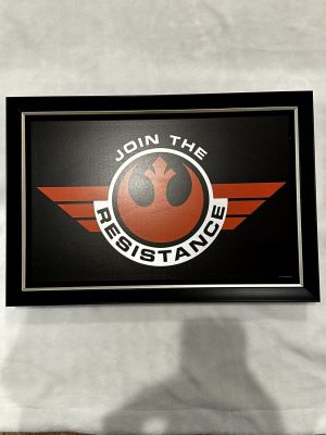 Join the Resistance Framed Art - Star Wars Galaxy's Edge. Item is aItem is available for pickup 