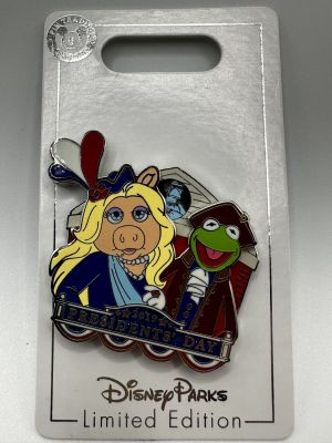 The Muppets President's Day 2019 Kermit, Miss Piggy and Sam Pin - LE 2000. Item is available for 