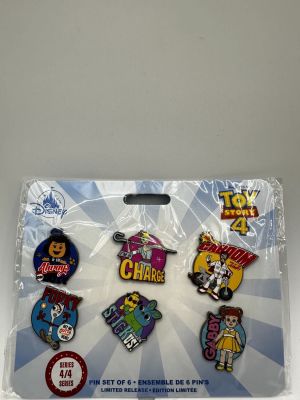 Toy Story 4 Pin Set - 6 Pins - Series 4/4. Item is available for pickup in Celebration, FL. This 